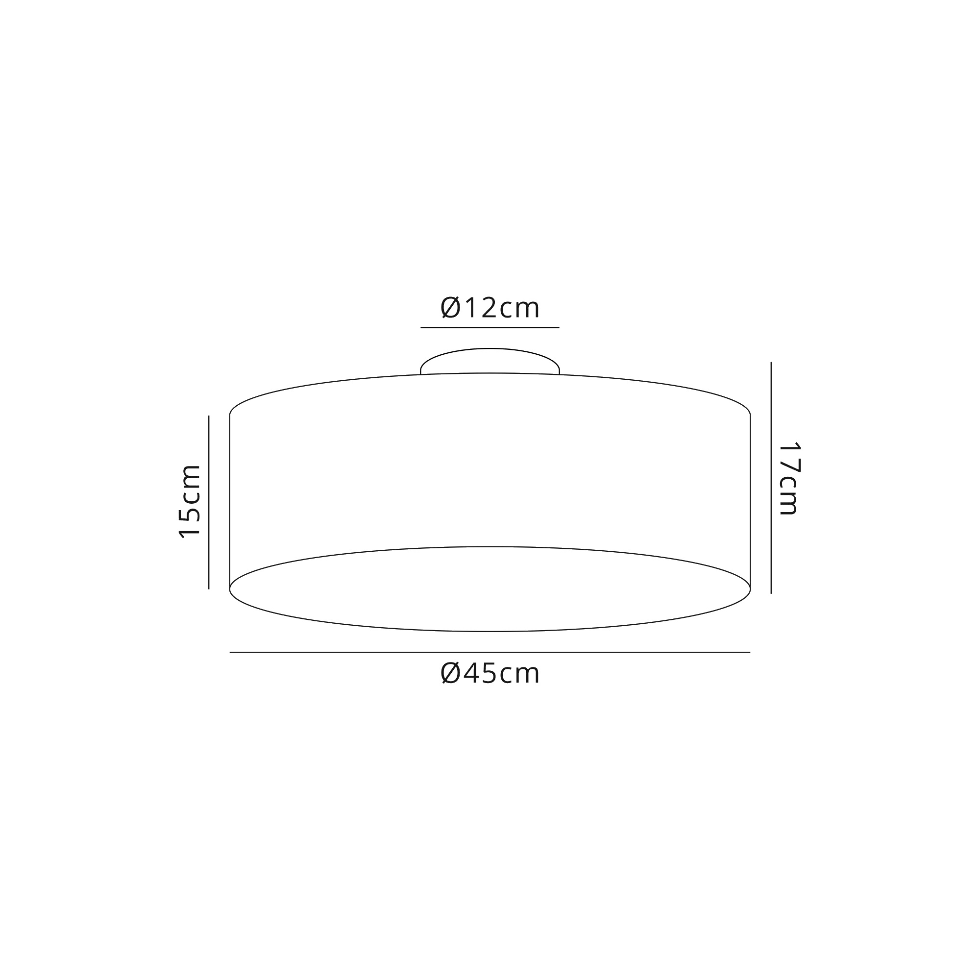 Baymont CH WH Ceiling Lights Deco Semi Flush Fittings